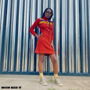 Vintage 1970's ElJay Intl Knit Sweater Dr S